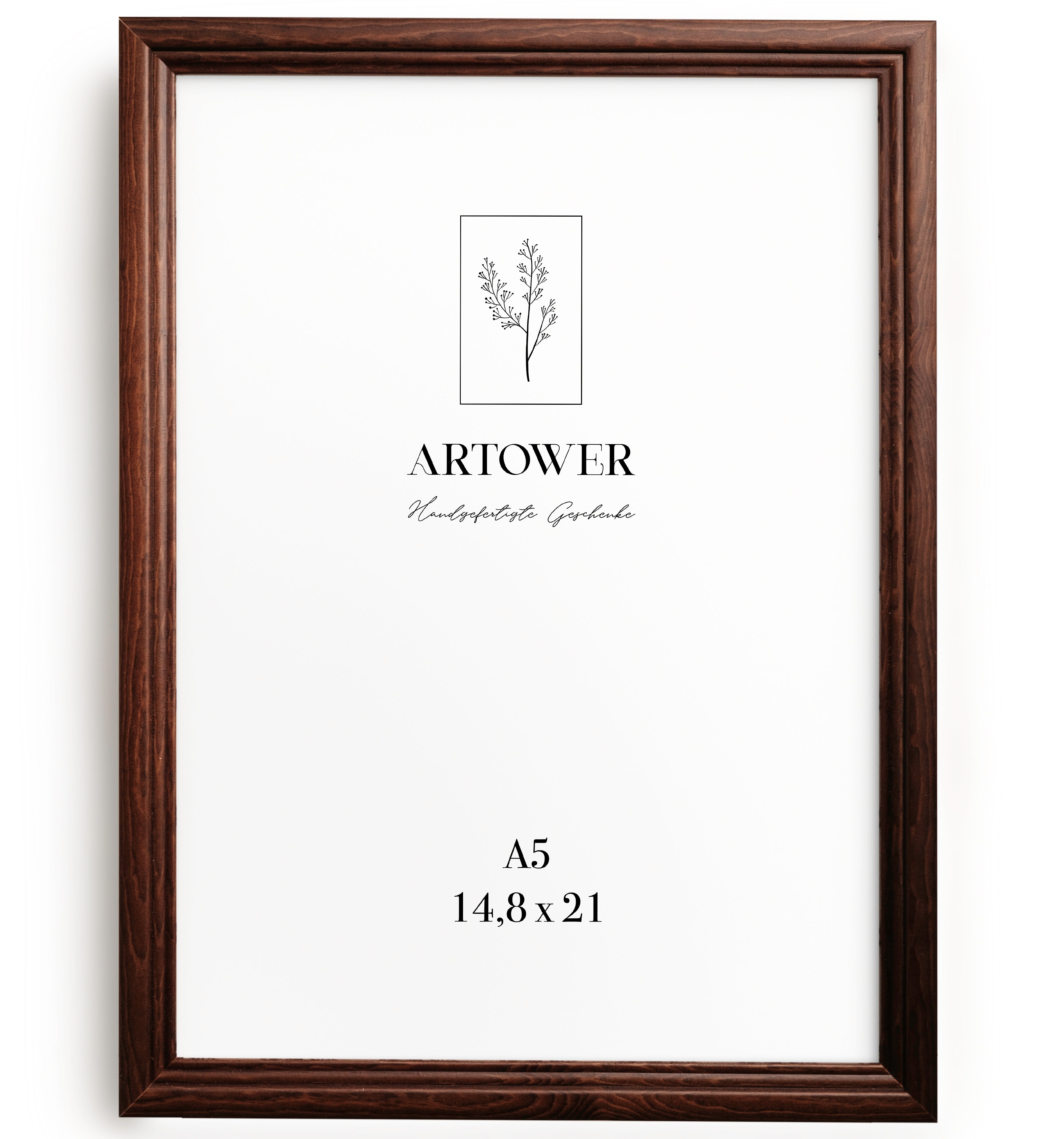 Artower® Bilderrahmen Vintage Braun Holz Rahmen