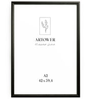 Bilderrahmen für A2 (42 x 59,4 cm) - Vintage Schwarz
