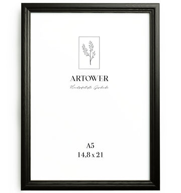 Artower® Bilderrahmen Vintage Schwarz Holz Rahmen
