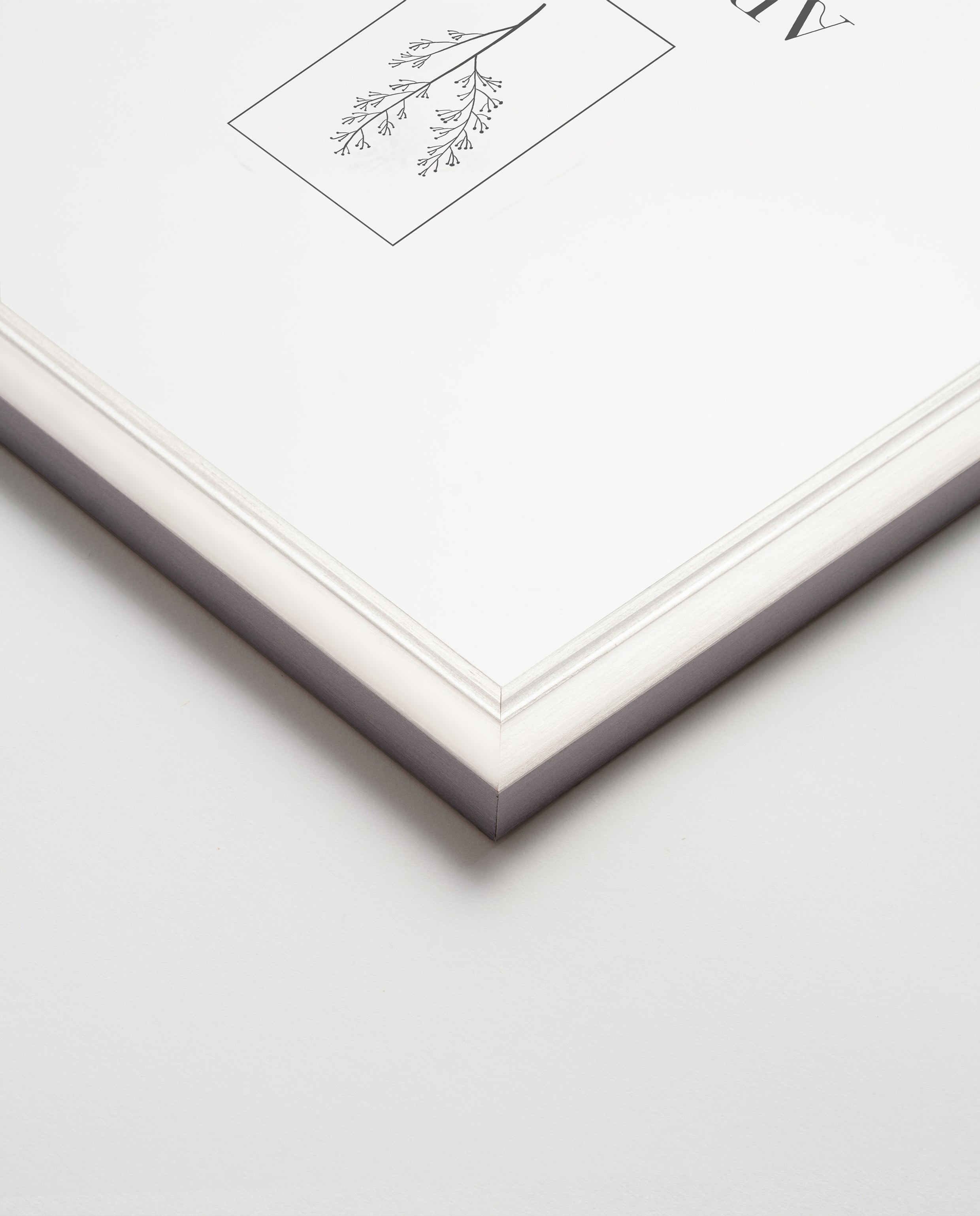 Bilderrahmen für A3 (29,7 x 42 cm) - Vintage Weiß