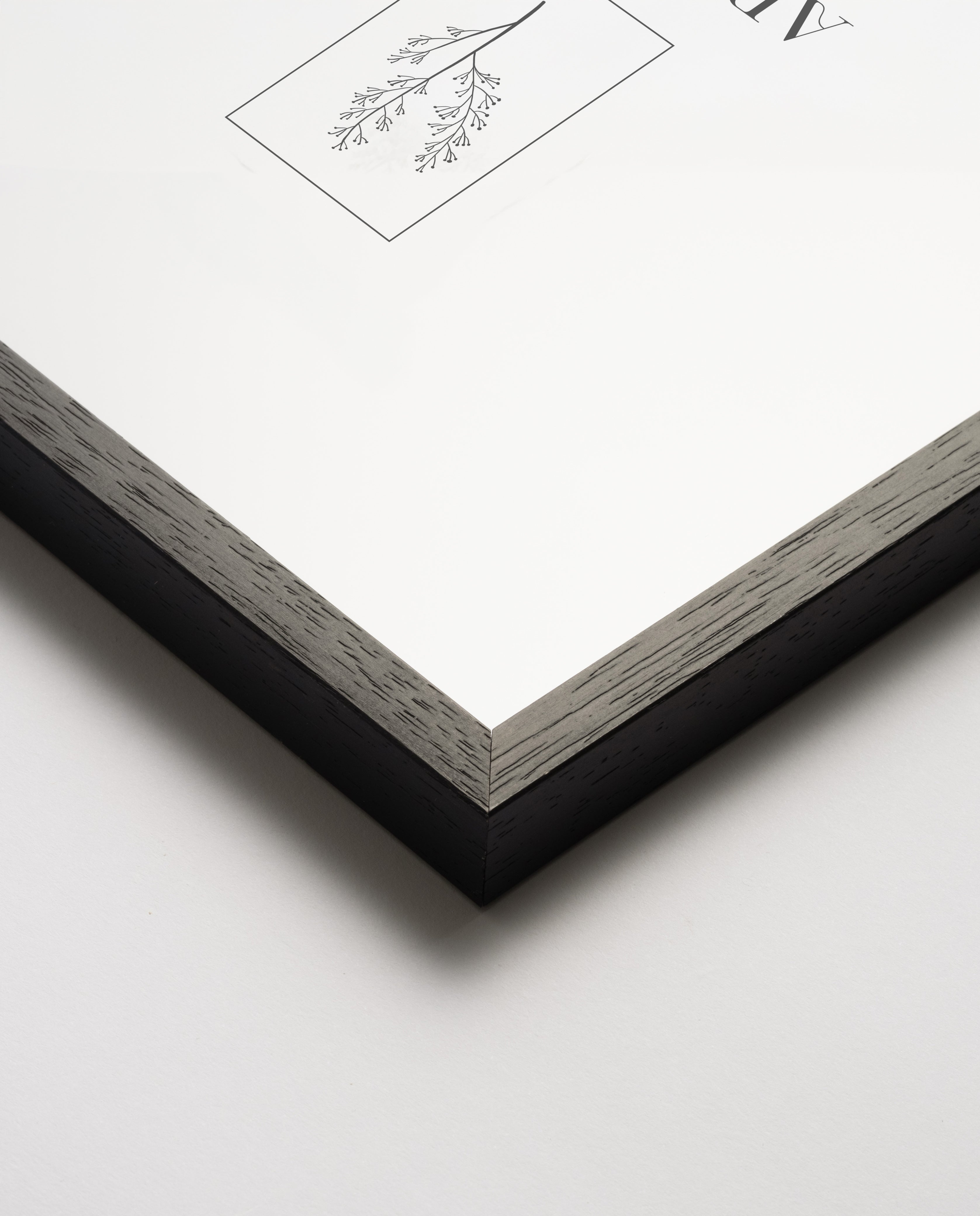 Bilderrahmen für A3 (29,7 x 42 cm) - Holz Schwarz