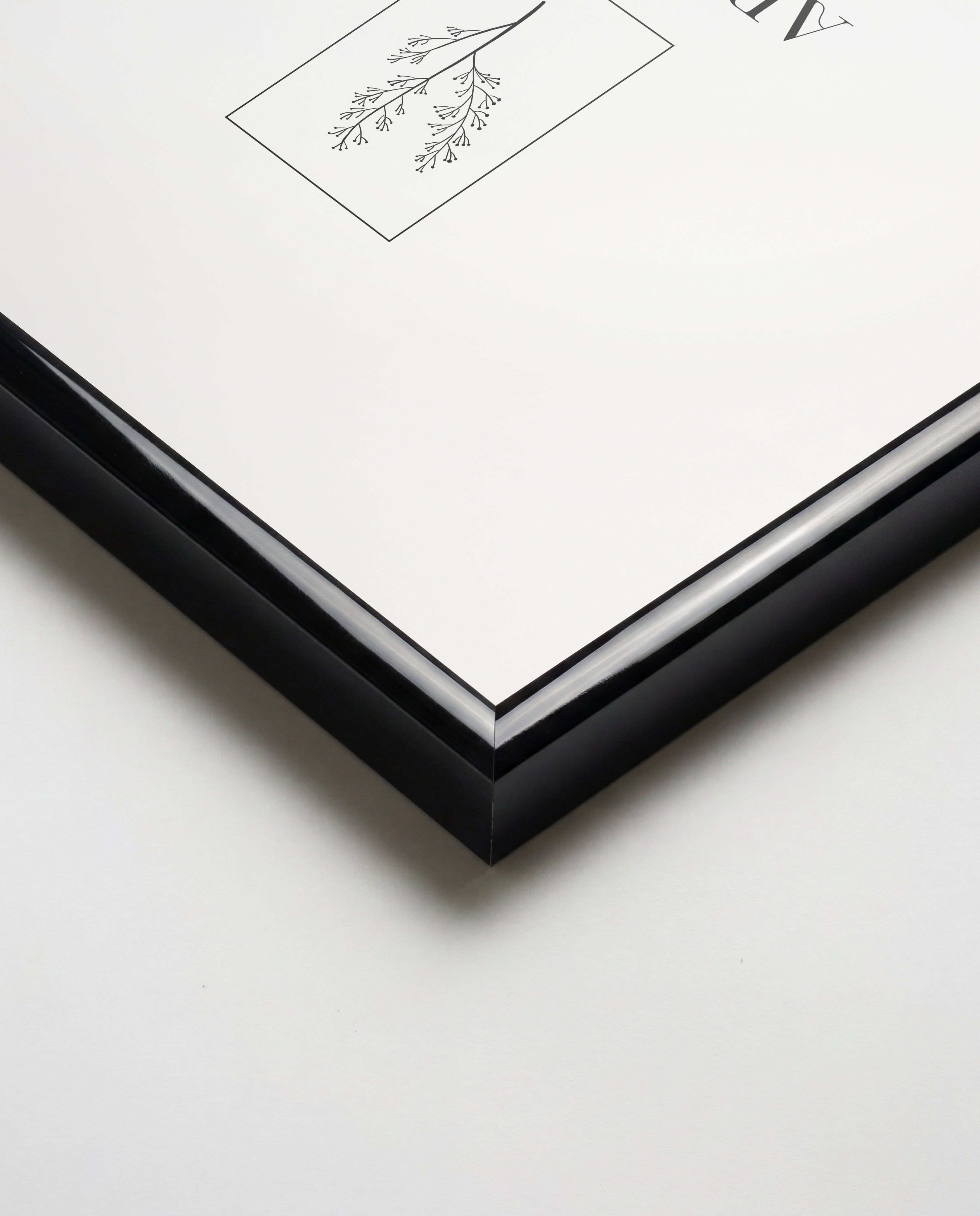 Bilderrahmen für A3 (29,7 x 42 cm) - Alu Schwarz