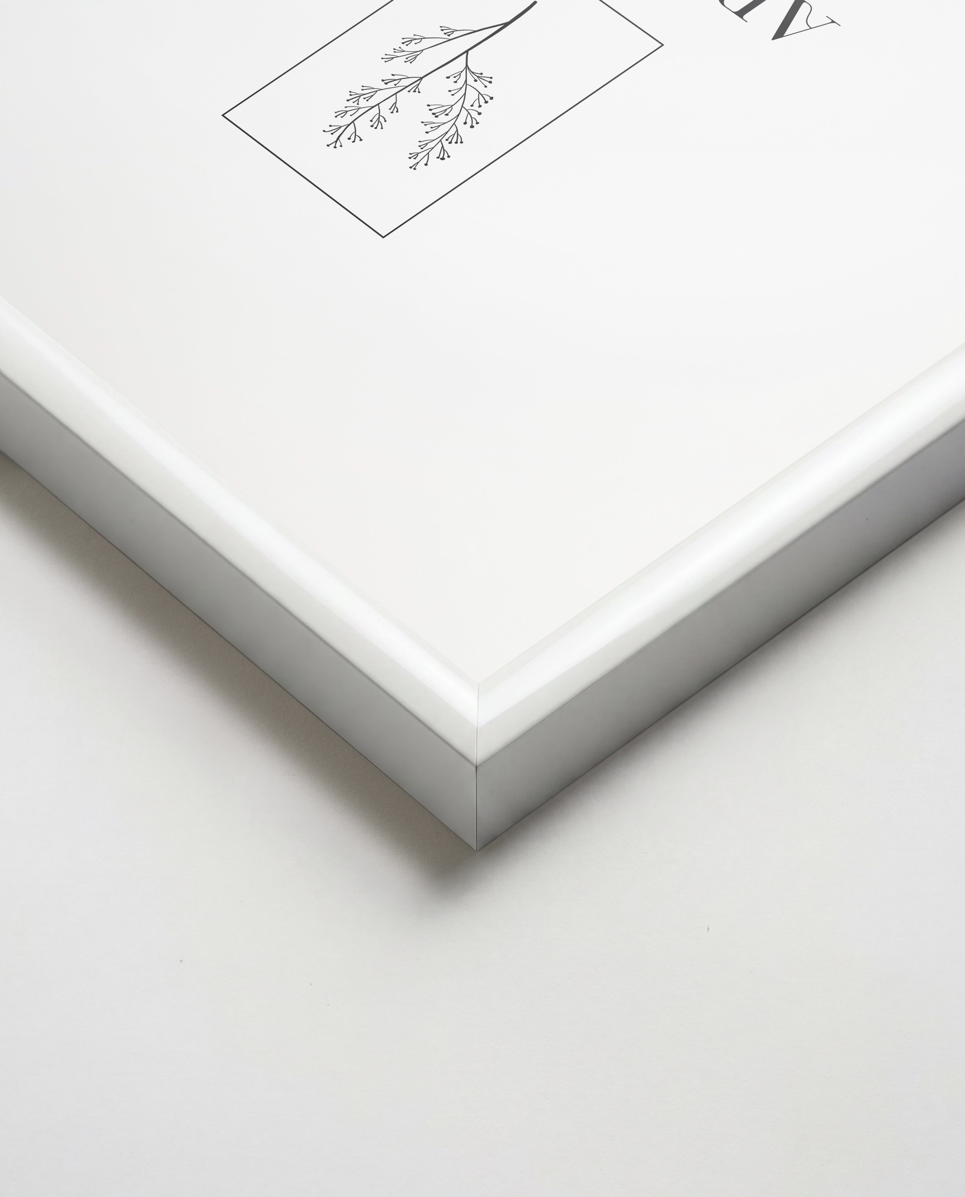 Bilderrahmen für A3 (29,7 x 42 cm) - Alu Weiß