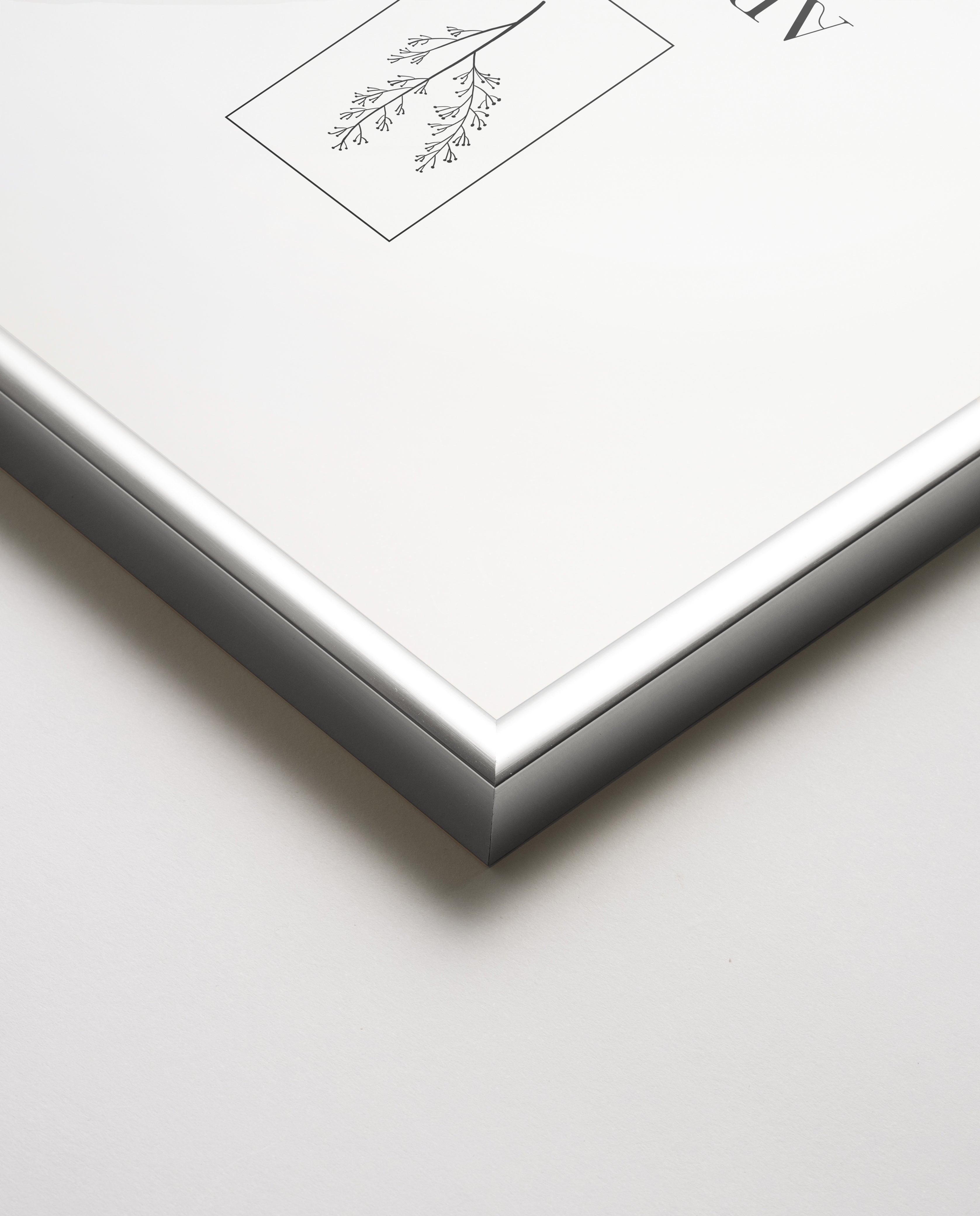 Bilderrahmen für A3 (29,7 x 42 cm) - Alu Silber