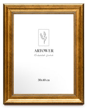 Bilderrahmen für 30 x 40 cm - Barock Gold