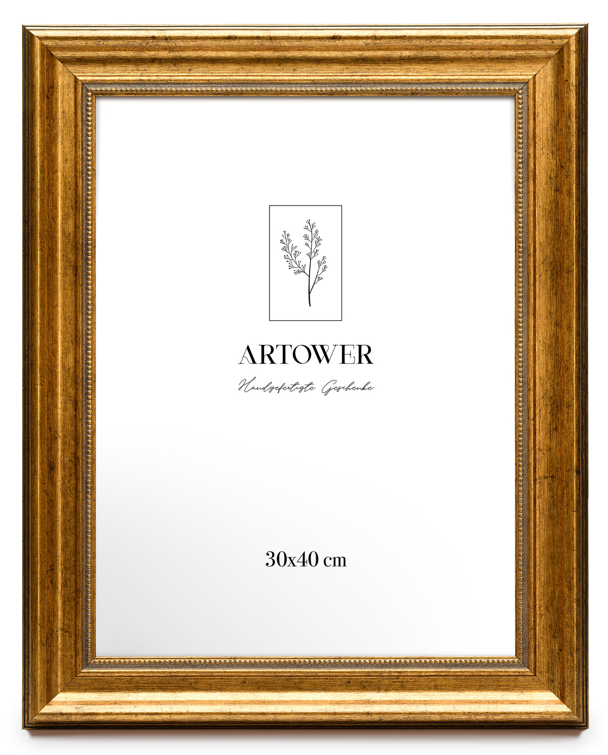 Bilderrahmen für 30 x 40 cm - Barock Gold