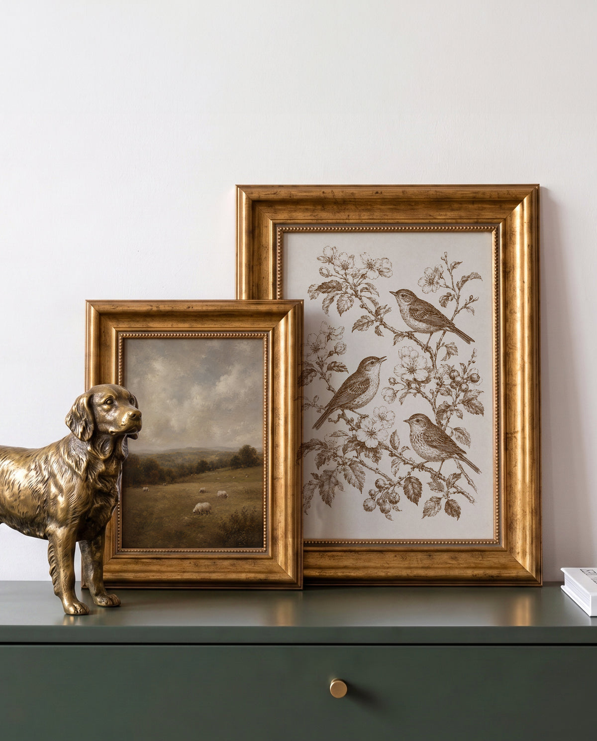 Bilderrahmen für 50 x 70 cm - Barock Gold