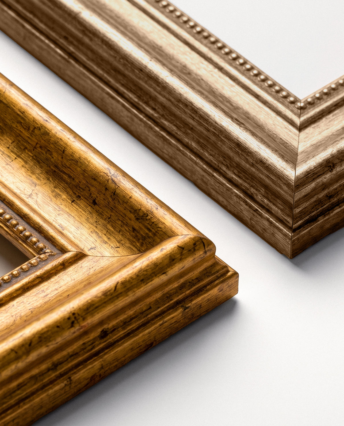 Bilderrahmen für A2 (42 x 59,4 cm) - Barock Champagner-Silber