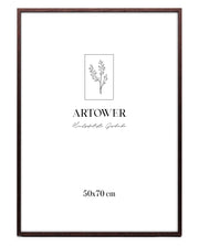 Bilderrahmen für 50 x 70 cm - Holz Braun Eiche