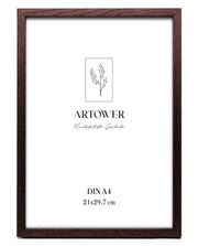 Bilderrahmen für A4 (21 x 29,7 cm) - Holz Braun Eiche