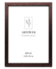 Bilderrahmen für A5 (15 x 21 cm) - Holz Braun Eiche