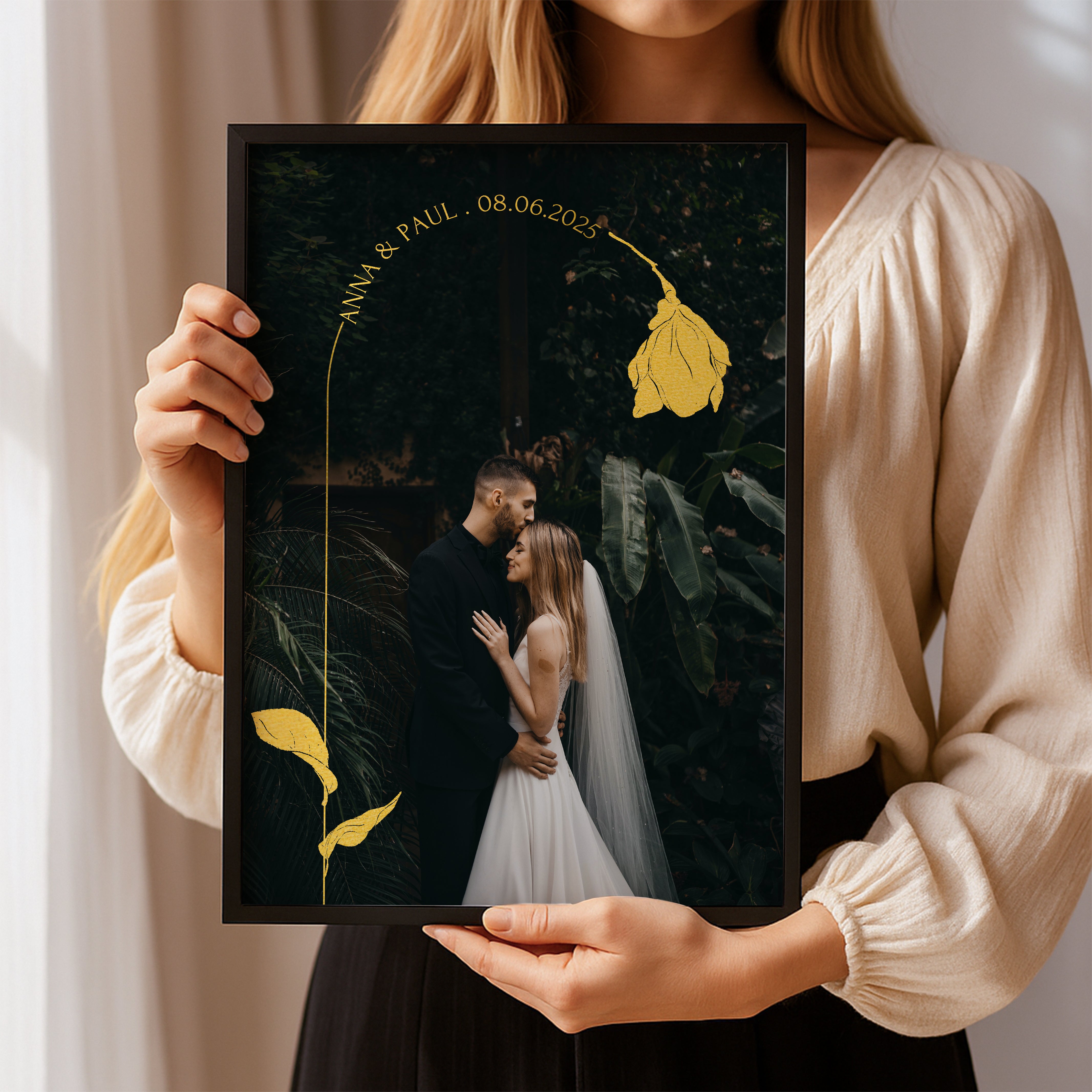 Hochzeitstag Geschenk personalisiert mit Foto für Mann oder Frau