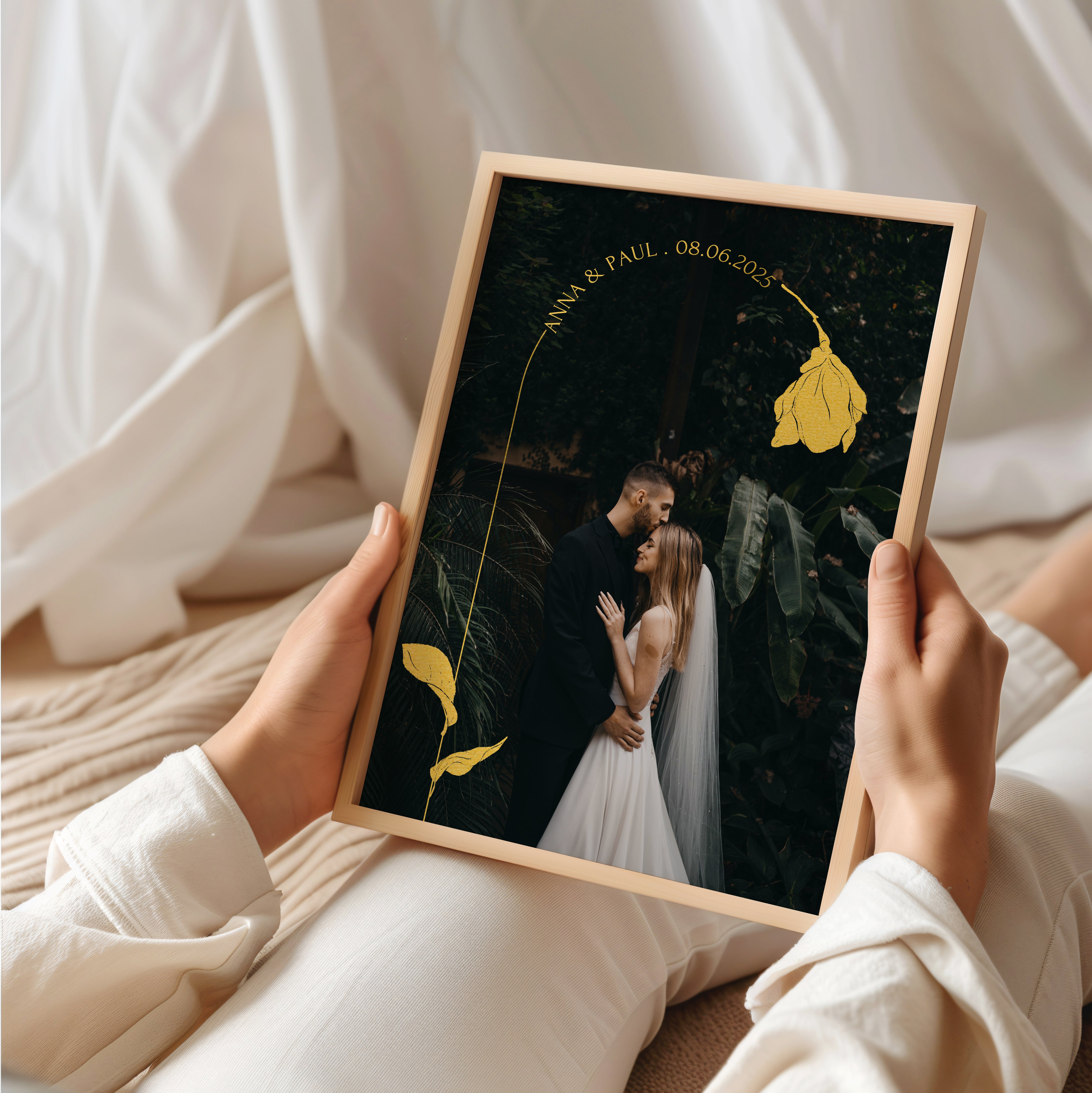 Hochzeitstag Geschenk personalisiert mit Foto für Mann oder Frau
