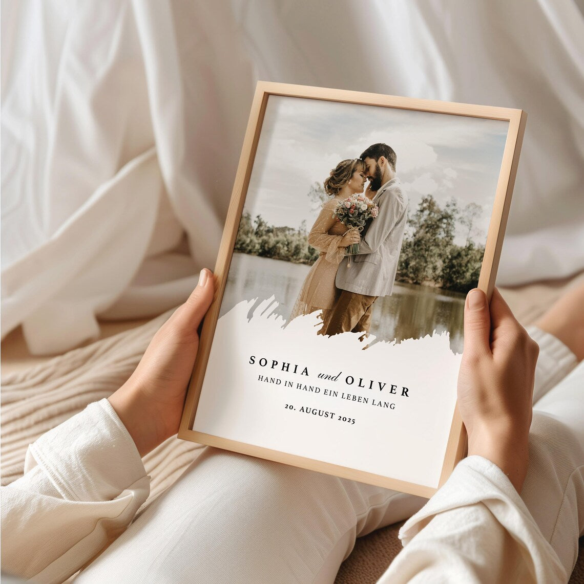 Hochzeitstag Geschenk mit Foto - Liebe Jubiläum Geschenk Paar