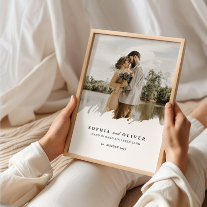 Hochzeitstag Geschenk mit Foto - Liebe Jubiläum Geschenk Paar