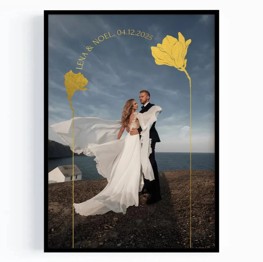 Personalisiertes Hochzeitstag Geschenk mit Foto für ihn & sie