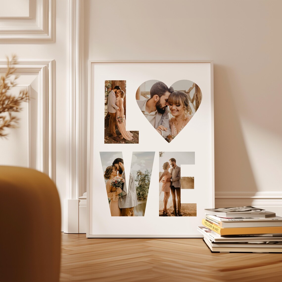 Jahrestag Geschenk mit Fotos – Love Poster für sie oder ihn, Hochzeitstag & Valentinstag