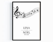 Hochzeitsgeschenk du und ich Bild Geschenk zur Hochzeit Poster für Brautpaar