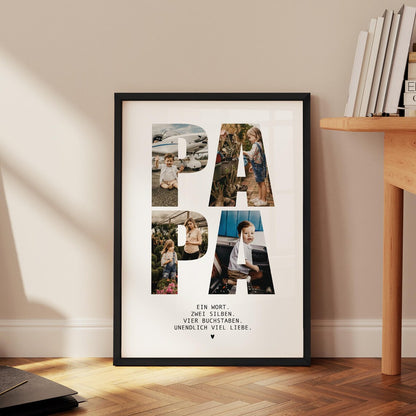 Papa Geburtstag Geschenk – Personalisiertes Poster für Vater, Ehemann, Mann