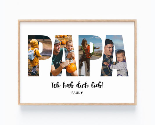 Vatertagsgeschenk – Personalisiertes Foto Geschenk für Papa von Baby