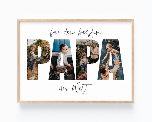 Vatertagsgeschenk Papa Bilderrahmen Vatertag, Geburtstag