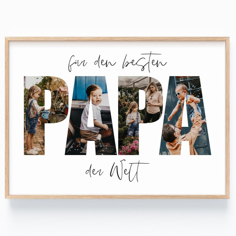 Vatertagsgeschenk Papa Bilderrahmen Vatertag, Geburtstag