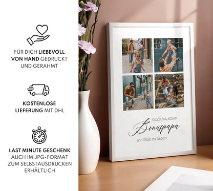 Geburtstag Geschenkidee Bonuspapa – Vatertagsgeschenk für Stiefvater, Stiefpapa