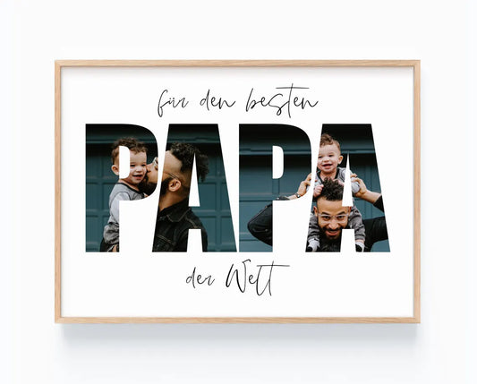 Vatertagsgeschenk für Papa – Personalisiertes Bild, Geschenk für Männer, Vater, Ehemann