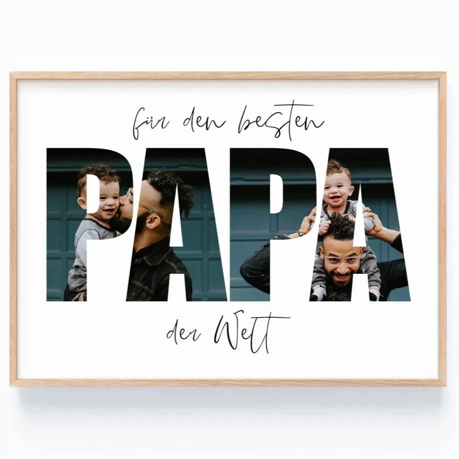 Vatertagsgeschenk für Papa – Personalisiertes Bild, Geschenk für Männer, Vater, Ehemann