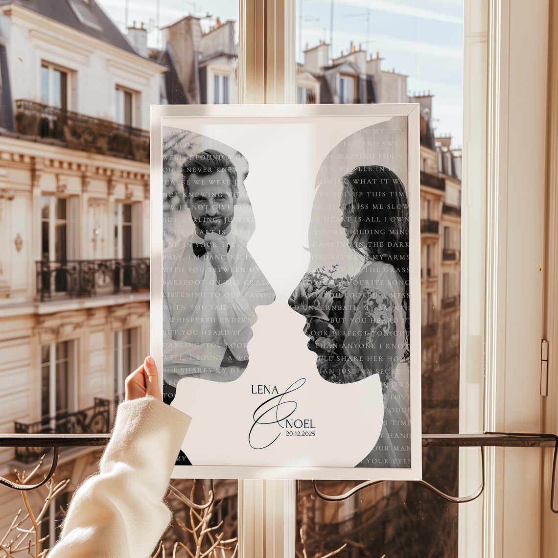 Personalisierter Song Poster – Geschenk zum Hochzeitstag oder Valentinstag