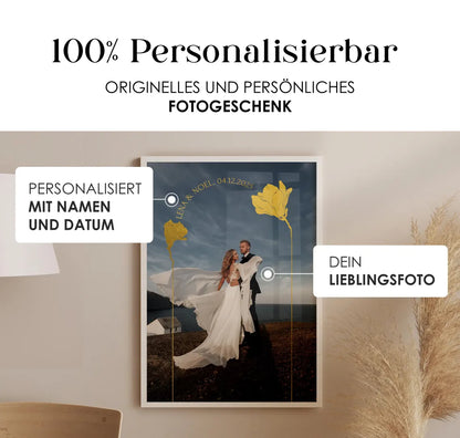 Personalisiertes Hochzeitstag Geschenk mit Foto für ihn & sie