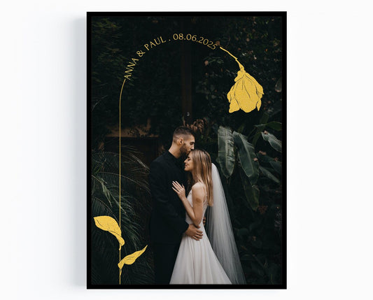 Hochzeitstag Geschenk personalisiert mit Foto für Mann oder Frau