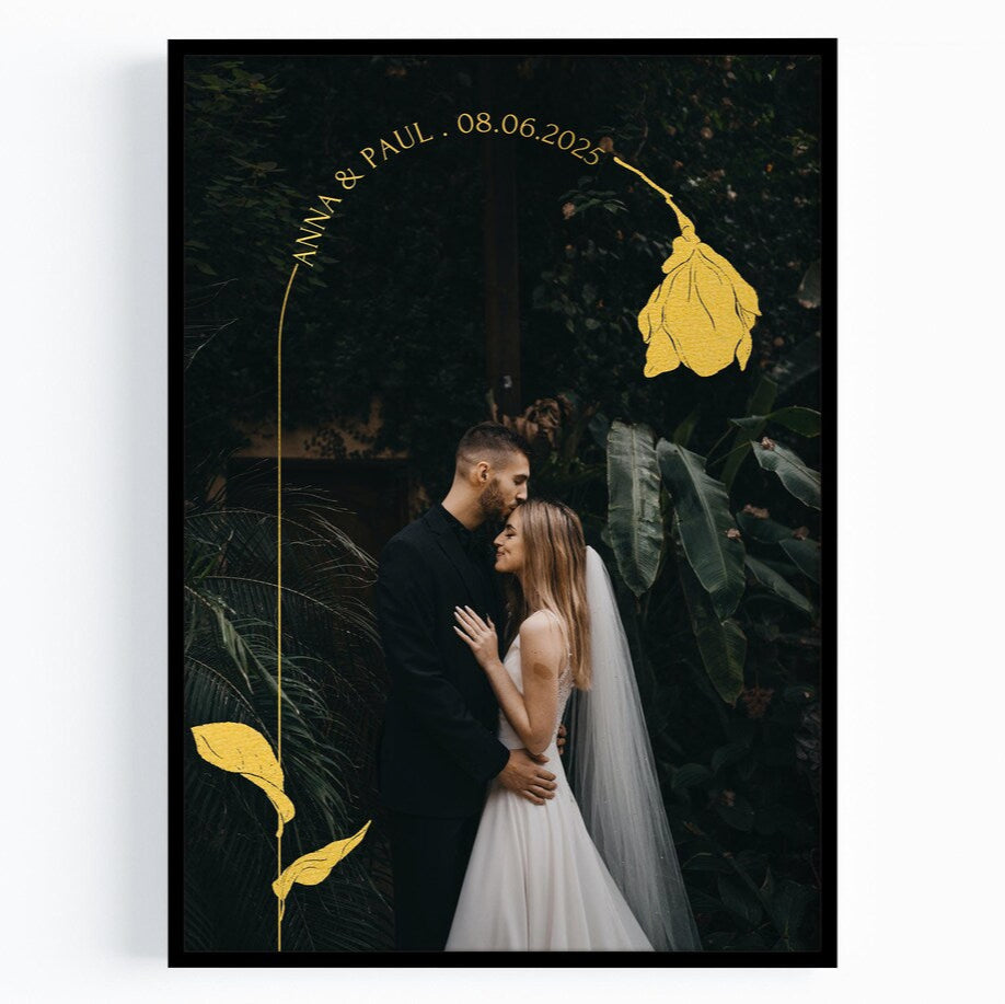 Hochzeitstag Geschenk personalisiert mit Foto für Mann oder Frau