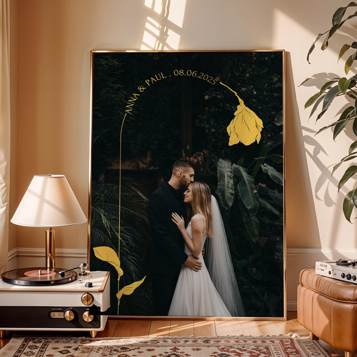 Hochzeitstag Geschenk personalisiert mit Foto für Mann oder Frau
