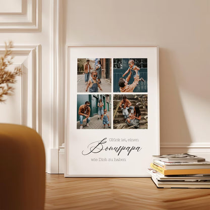 Bonuspapa Geschenk – Vatertagsgeschenk für Stiefvater, Stiefpapa Geburtstag Fotogeschenk