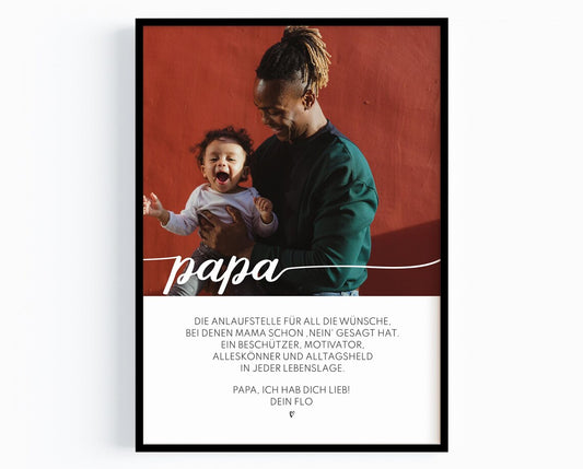 Papa Geschenk Vatertag & Geburtstag – Definition Bild mit Foto