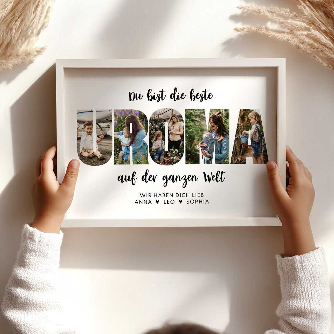 Personalisiertes Foto Geschenk für Uroma zum Geburtstag oder Muttertag