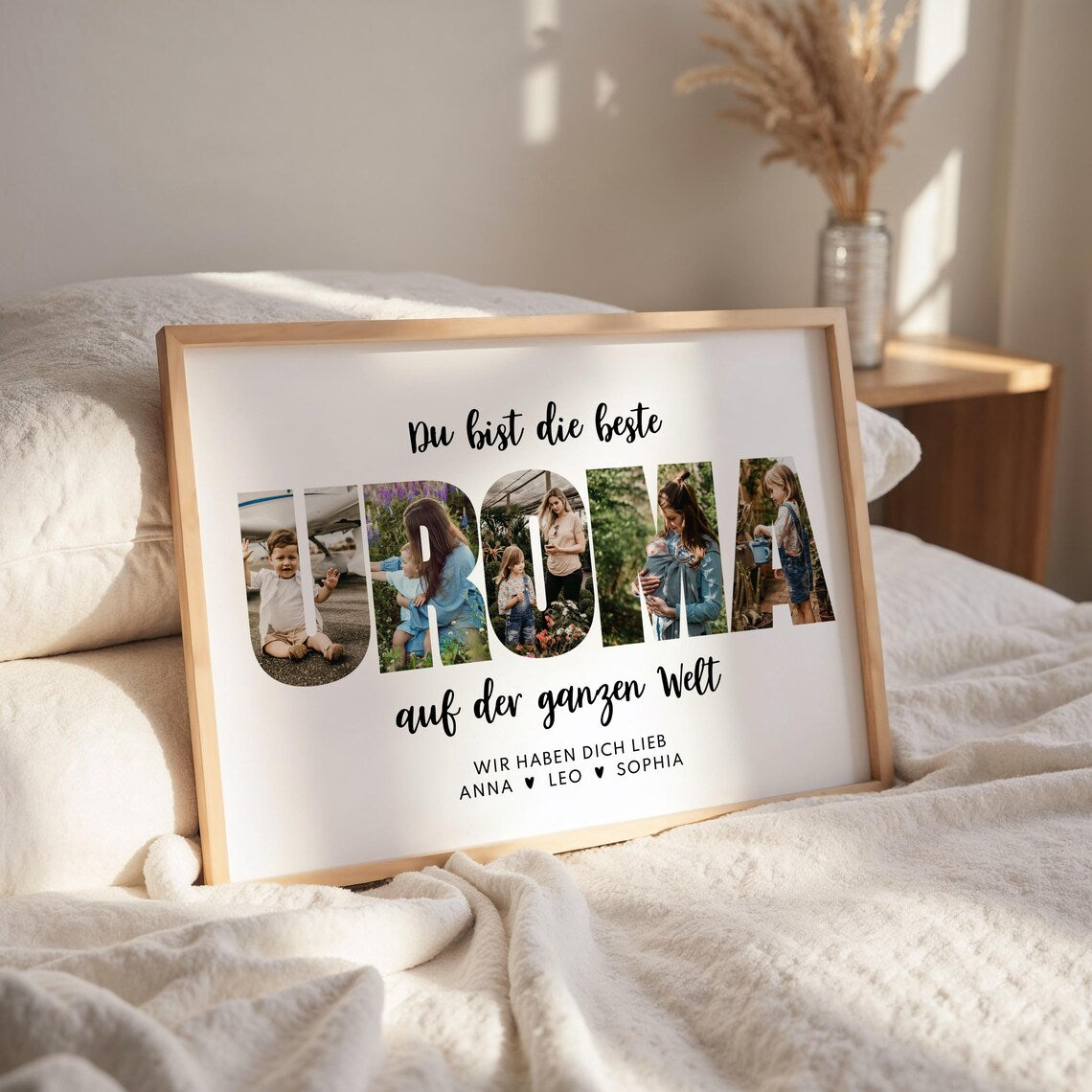 Personalisiertes Foto Geschenk für Uroma zum Geburtstag oder Muttertag