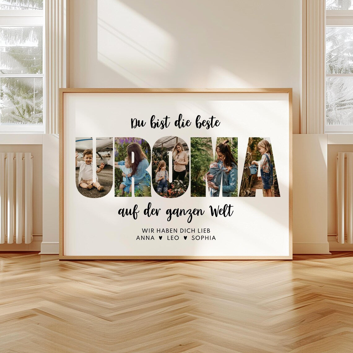 Personalisiertes Foto Geschenk für Uroma zum Geburtstag oder Muttertag