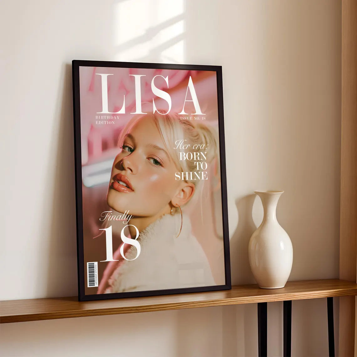 18. Geburtstag Magazin Cover Poster für beste Freundin oder Schwester
