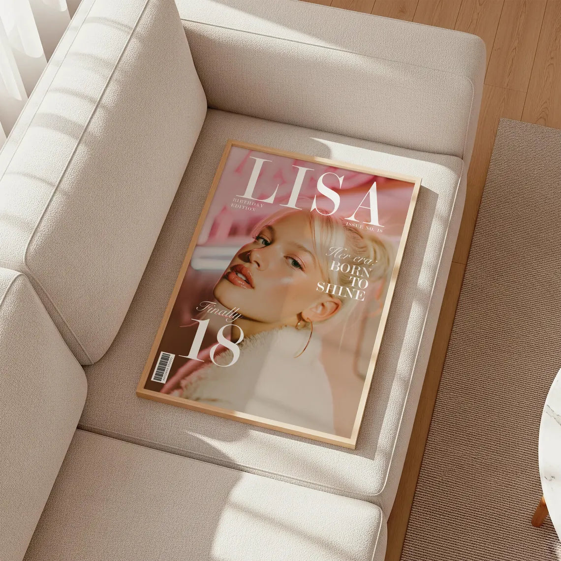 18. Geburtstag Magazin Cover Poster für beste Freundin oder Schwester