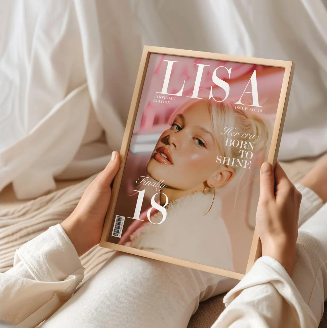 18. Geburtstag Magazin Cover Poster für beste Freundin oder Schwester