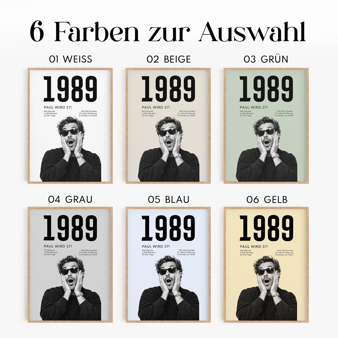 Personalisiertes Geburtstagsgeschenk für Männer mit Foto