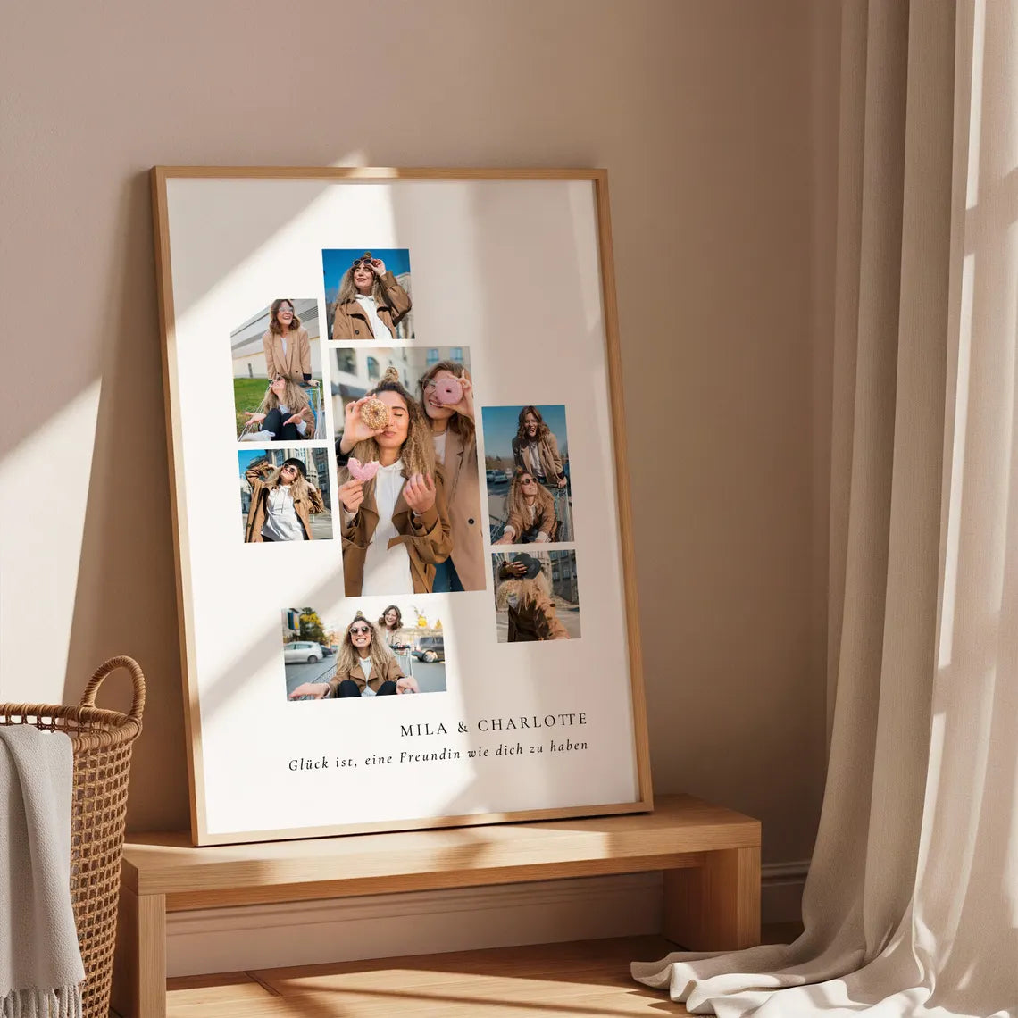 Personalisierte Foto Collage Beste Freundin – Geschenkidee zum Geburtstag