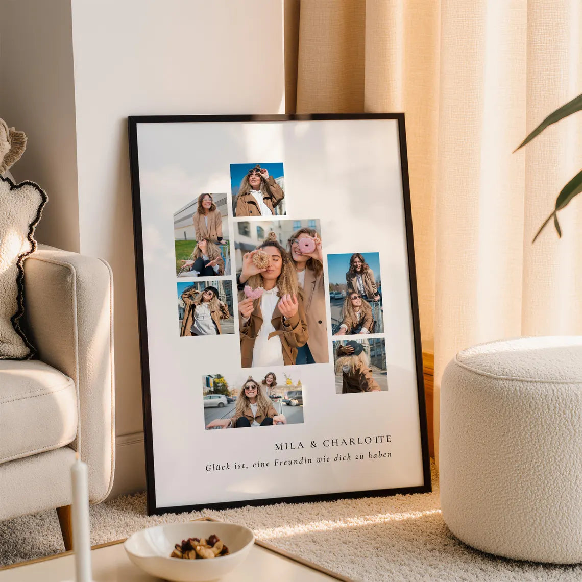 Personalisierte Foto Collage Beste Freundin – Geschenkidee zum Geburtstag