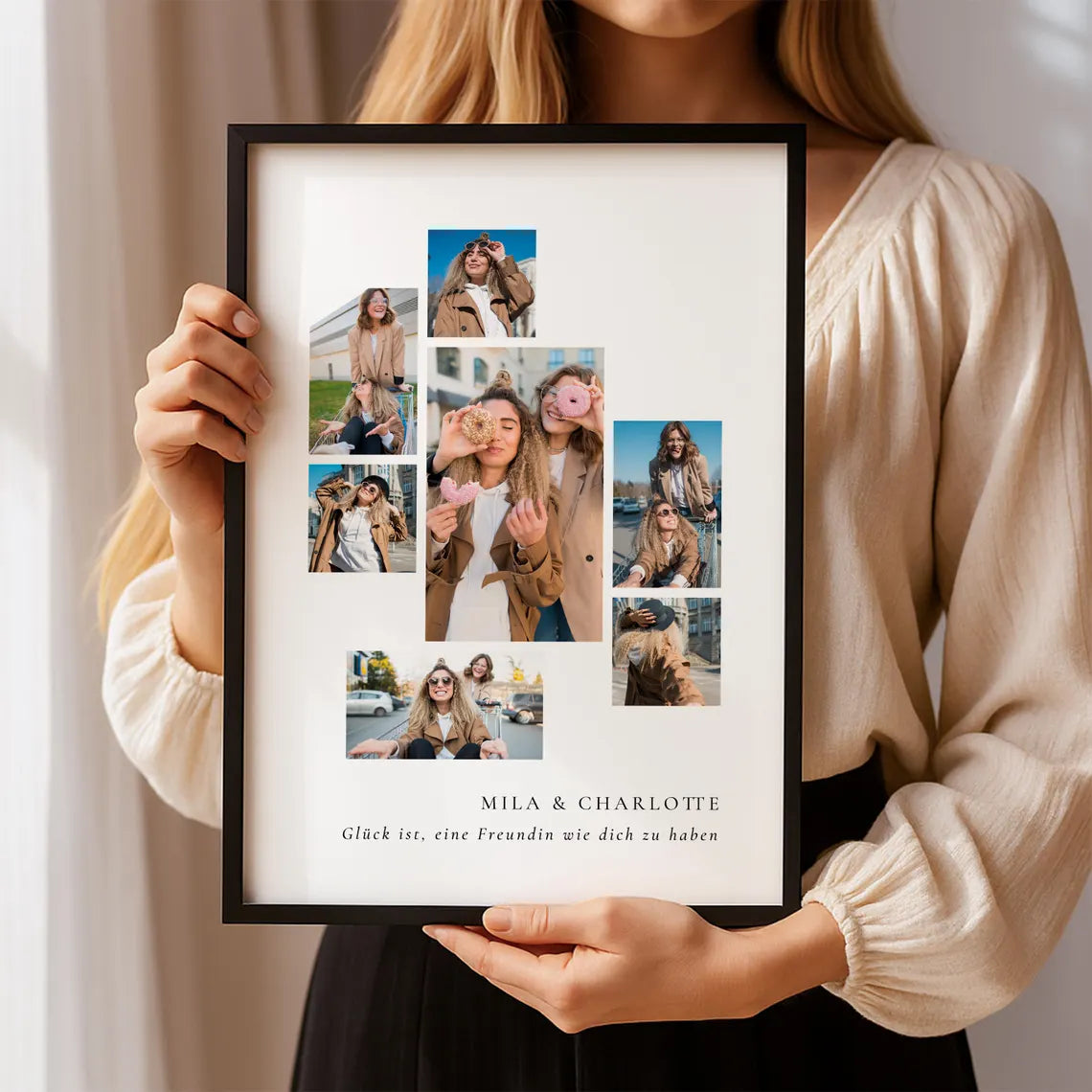 Personalisierte Foto Collage Beste Freundin – Geschenkidee zum Geburtstag