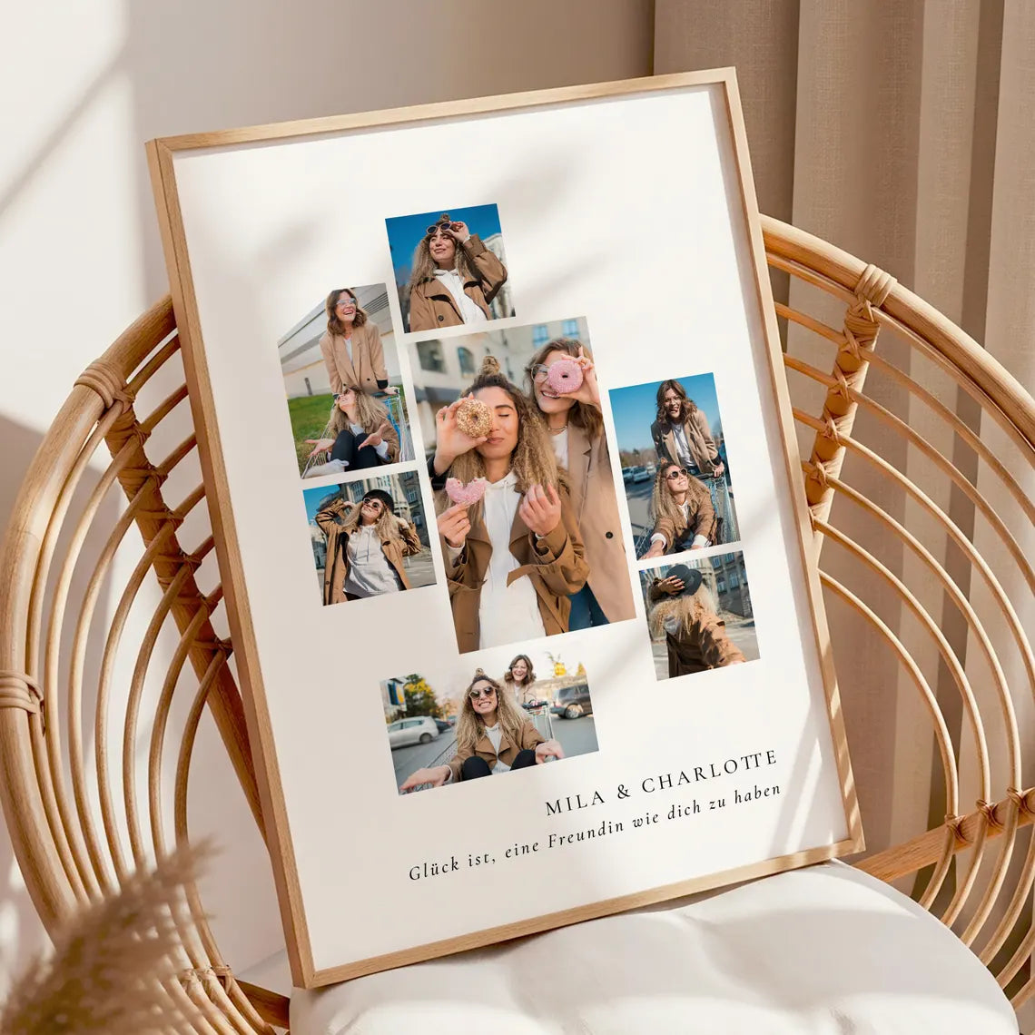 Personalisierte Fotocollage für beste Freundinnen