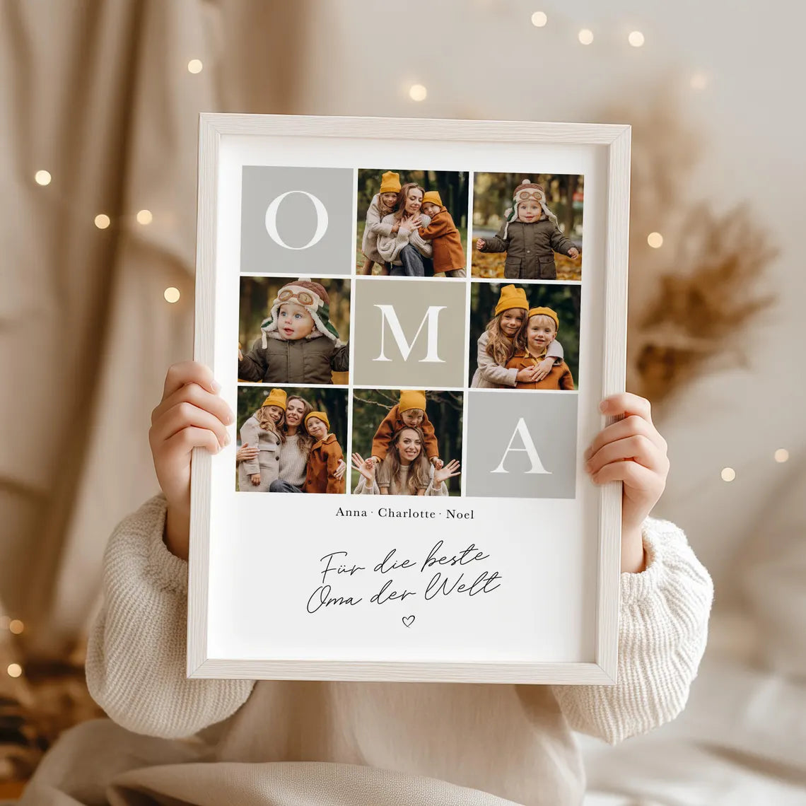 Foto Collage Poster für Oma