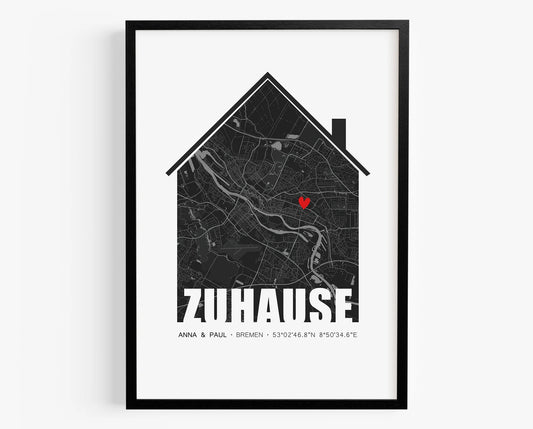 Personalisiertes Geschenk Einzug Haus