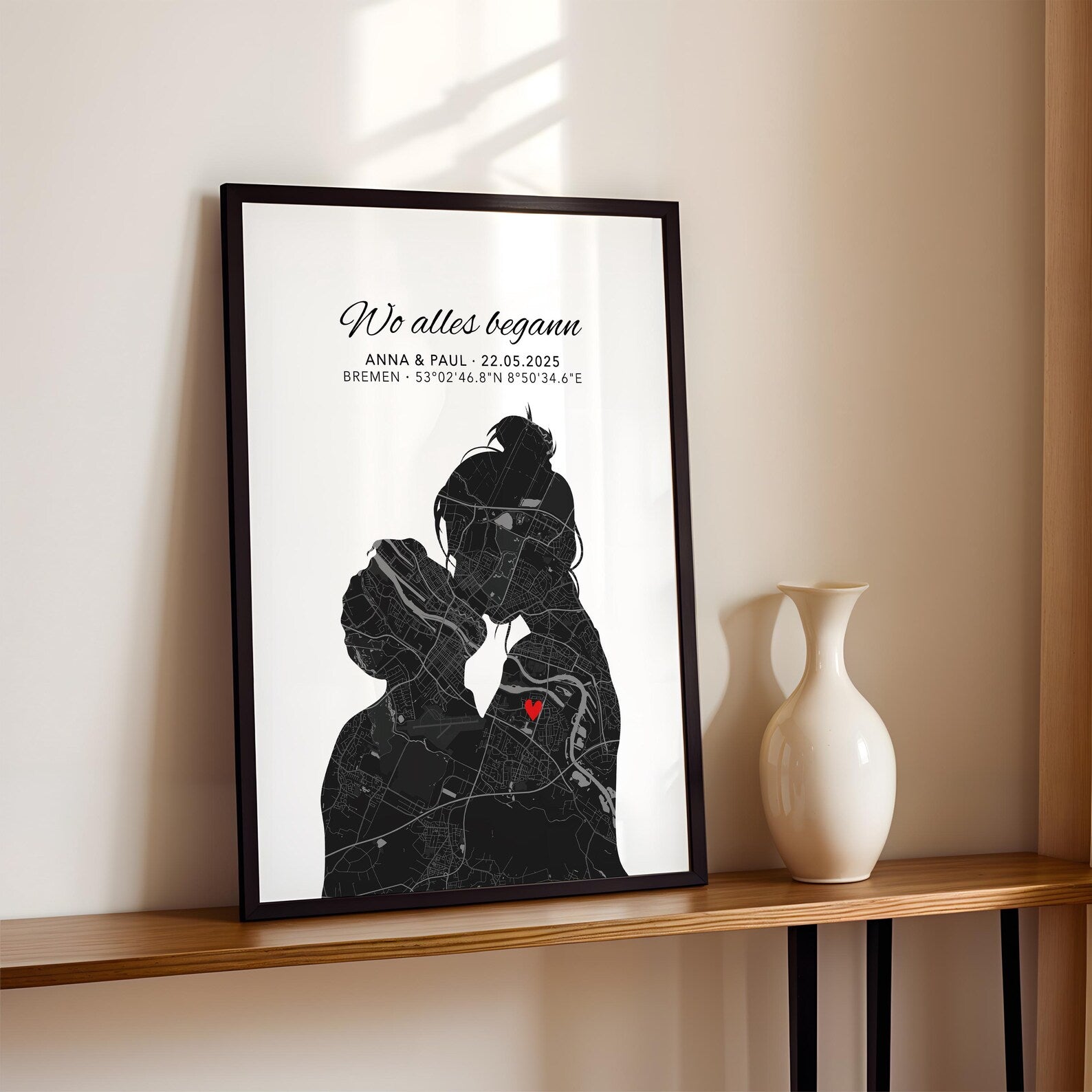 Wo alles begann Poster Paar Geschenk